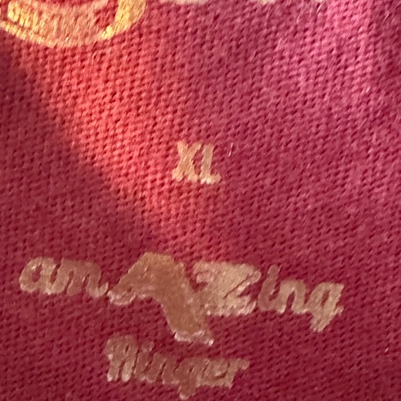 Women's Burgundy Graphic Tee - Picture 2 of 9